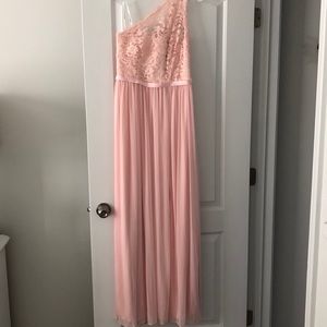 One Shoulder Lace Formal Dress